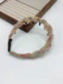 Floral Chiffon Headband with Teeth Non-Slip Hair Hoop Daily Fashion Women Hair Accessories - Sakura Pink