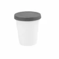 Ice cream cup with silicone lid medium size multi-purpose food storage container ideal for home - Medium 250ml