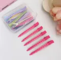 Colorate mollette per capelli becco d'anatra rosa, forcine per trucco, strumento volume radici. - 5 Pezzi/Confezione / Rosso rosa
