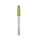 Stainless steel cheese grater with green handle, versatile zester for citrus, chocolate & ginger - Green