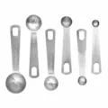 Edelstahl Messlöffel Set 6 Stück für das Backen und Kochen in der Küche Küchenutensilien. - 6-Teiliges Messlöffel-Set
