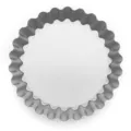 Antihaftbeschichtete Tarteform mit Hebeboden Quicheform Kuchenbackform Backzubehör - 4-Zoll Runde Tarte-Form mit Herausnehmbarem Boden (Silber)