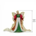 Christmas tree topper angel doll figurine 41cm red green holiday party decor props - Large Size (ML-P882) / Green