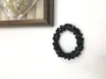 Attache cheveux perles cristal noir elastique bande elegante accessoires cheveux pour femmes - Noir