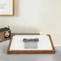Koreanischer Stil Acetat Schleife Haarkamm Haarspange modischer Haarschmuck fur elegante Frauen - Einfacher Schleife Haarkamm (H108) / Blau Blumig
