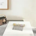 Peigne a cheveux en acetate avec nœud, accessoire elegant pour coiffures et chignons. - Peigne à Cheveux Nœud Simple (H108) / Orange Coloré