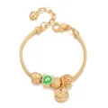 Gold plated DIY charm bracelet with zodiac beads and heart pendant for women jewelry. - Sagittarius