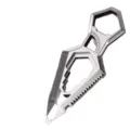Multi-functional sword EDC tool, portable metal multi-tool with ruler and wrench features. - Silver