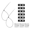 Kit d'accessoires de silex d'étincelle de talon de chaussure moto vélo avec attaches - 6 Pierres à Feu + Attaches Assorties