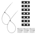 Kit de pièces de rechange de silex d'étincelle de frein de pied de moto avec colliers - 7 Pierres à Feu + Attaches Assorties