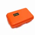 Small EDC waterproof box orange shockproof survival storage case plastic container - Orange