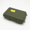 Scatola di stoccaggio di sopravvivenza EDC impermeabile verde militare antiurto. - Verde militare