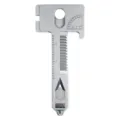 17-in-1 multi-tool key pocket survival gear stainless steel outdoor gadget repair tool detail - Silver
