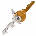 Stainless steel EDC multi-tool key shape 8-in-1 pocket gadget for outdoor survival daily use. - 8-in-1 Multi-Tool