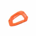 Oranger taktischer Karabiner Kunststoff D-Ring Schnalle Schlüsselanhänger für MOLLE Rucksack - Orange