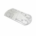 Tarjeta anzuelo de supervivencia de acero inoxidable multiherramienta bolsillo grande - L / Plateado