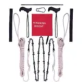 Portable pocket chainsaw for outdoor gardening and logging, 48-inch high branch pruning tool kit. - 48-inch