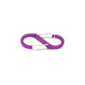 Purple aluminum alloy S-biner carabiner, double-ended spring clip hook for outdoor and daily use. - Purple