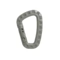 Lightweight tactical plastic carabiner D-ring clip for outdoor backpack and keychain gear. - Army Green