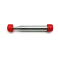 Stainless steel pocket bellows tool, telescopic camping fire starter in protective tube case. - 9.5cm / Red