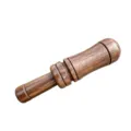 Wooden duck call outdoor hunting whistle, natural wood grain game call tool variant. - Single Pack with Varnish