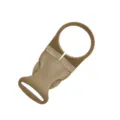 Outdoor tactical bottle buckle, portable nylon water bottle clip for backpack webbing. - Khaki Buckle
