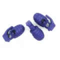 Bloque-cordon grenade violet, boucles de ressort en plastique pour lacets et sacs. - Violet