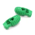 Verrou ressort boucle cordon forme grenade verte accessoire fermeture lacets set - Vert