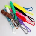 Colorful paracord keychains set durable outdoor survival rope keyring braided lanyard - Multicolor