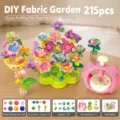 Juguete de construcción de jardín de flores DIY para niños, conjunto floral educativo creativo. - 6699-1 Jardín de Bloques en Relieve (Caja de color + Caja de comercio electrónico) / 215 pcs