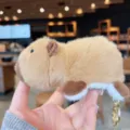 Cute capybara plush keychain fluffy stuffed animal bag charm lovely pendant gift for friends - Capybara to Dog