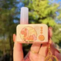 Cute horse LED light decompression keychain charm, creative student schoolbag pendant. - Orange Lucky Horse Jump Light