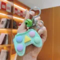 Mini portachiavi controller gioco fidget simpatico pastello giocattolo antistress borsa - Verde