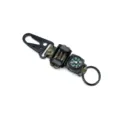 Paracord Schlüsselanhänger mit Karabiner Kompass Überleben Outdoor EDC Schlüsselring - Armeegrün Camo