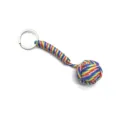 Colorful paracord keychain handmade monkey fist key ring outdoor survival gear pendant - Rainbow
