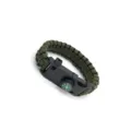 Military Green Paracord Survival Bracelet Outdoor Tactical Multi-function Gear Variant - Army Green