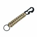 Porte-clés paracorde avec ouvre-bouteille camouflage désert, accessoire EDC résistant. - Désert
