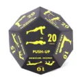 Dado de fitness de doce caras de espuma para entrenamiento de yoga y gimnasio en casa. - 10cm / Amarillo
