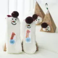 Fluffy Christmas snowman floor socks with cute gift box, cozy winter indoor wear for home. - Adult Size (36-43) (Bare Socks Without Box) / Snowman