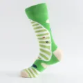 Grüne Freizeitsocken mit Golfplatz-Muster, atmungsaktiver Baumwollkomfort, Gr. 45-47 - Herren Übergröße / Golf