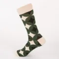 Winter long men socks plus size geometric pattern casual thick warm cotton hosiery item - Plus Size (Size 41-48) / Coin Pattern