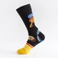 Herren große Baumwolle Socken mit buntem abstraktem Muster, bequeme sportliche Socken. - Herren Übergröße / Weltraum