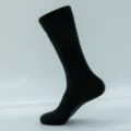 Men winter long black thick cotton socks extra size thermal long tube hosiery variant 47 - Plus Size (Size 41-48) / Solid Black