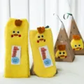 Cute yellow plush floor socks winter warm coral fleece socks with cute chicken design gift box - Yellow Duck