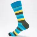Caletin Hombre Algodon Rayado Azul Amarillo Variante De Color Comodo Transpirable Diario - Talla Única (EU 41-47) / Color 4