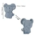 Grey silicone mouse cake mold with cheese design, dimensions 19.3x23cm for DIY baking. - Zodiac Rat / Gray