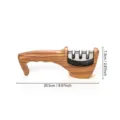 Manual multi-functional diamond knife sharpener with ergonomic wood grain handle and slots. - Wood Grain Sharpener / Wood Grain