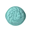 Moule à gâteau en silicone sarcelle, plat de cuisson résistant pour mousses et chiffons. - Bleu