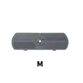 Grey silicone faucet splash guard mat for kitchen sinks, rectangular size M variant - M / Gray