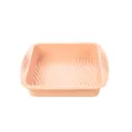 moule a gateau carre en silicone 9 pouces antiadherent plaque de cuisson four - Rose